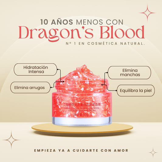 Crema facial rejuvenecedora ¡10 Años Menos! Dragon's Blood para piel más joven y revitalizada